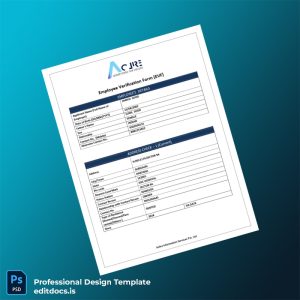 Editable Aclire Information Services Employment Verification Letter Template (Word&PDF) Page Preview - EditDocs