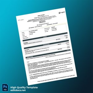 Adani Aangan Editable Invoice Template in Word and PDF formats