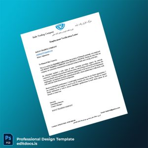 Editable Afghanistan Rafat Trading Company Employment Verification Letter Template (Word&PDF) Page Preview - EditDocs