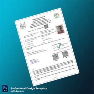 Editable Assam Government Registration Certificate Template (Word&PDF) Page Preview - EditDocs