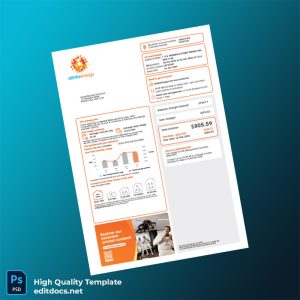 Australia Alinta Energy Retail Sales Pty Ltd Editable Utility Bill Template in Word and PDF formats