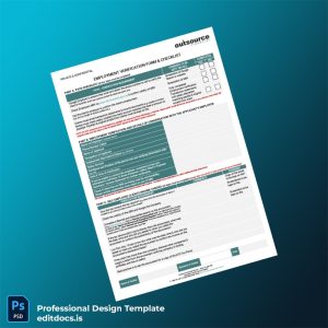 Editable Australia Outsource Financial Employment Verification Letter Template (Word&PDF) Page Preview - EditDocs