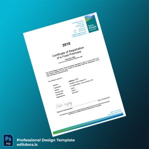 Editable Australia Yarra Ranges Council Registration Certificate Template (Word&PDF) Page Preview - EditDocs