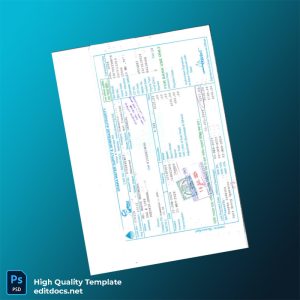 Bangladesh Dhaka Water Supply Sewerage Authority Editable Utility Bill Template in Word and PDF formats