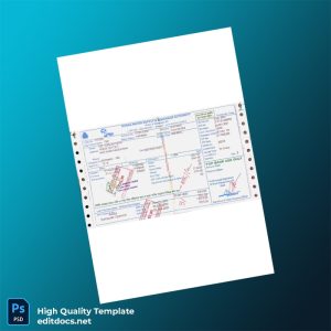 Bangladesh Dhaka Water Supply Sewerage Authority Editable Water Bill Template in Word and PDF formats