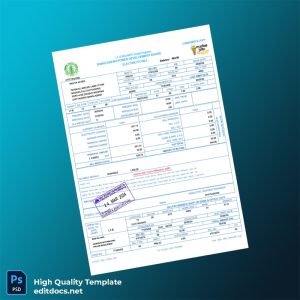 Bangladesh FIRST SECURITY ISLAMI BANK LTD Editable Utility Bill Template in Word and PDF formats