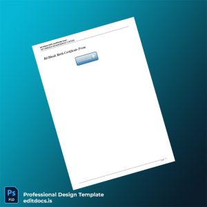 Editable Bangladesh Government Birth Certificate Template (Word&PDF) Page Preview - EditDocs