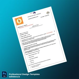 Editable Bangladesh Orange Botanic Gardens Employment Verification Letter Template (Word&PDF) Page Preview - EditDocs