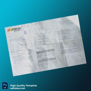 Basir Feeder _ Faizgan II Editable Electricity Bill Template in Word and PDF formats