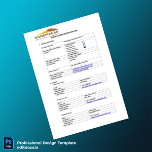 Editable Botswana Vendor Registration Form Template (Word&PDF) Page Preview - EditDocs