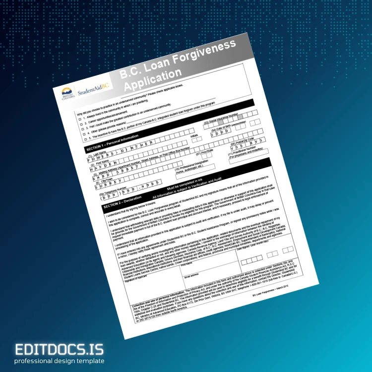 Editable British Columbia Student Aid BC Employment Verification Letter Template in Word and PDF formats page 3 Page Preview - EditDocs