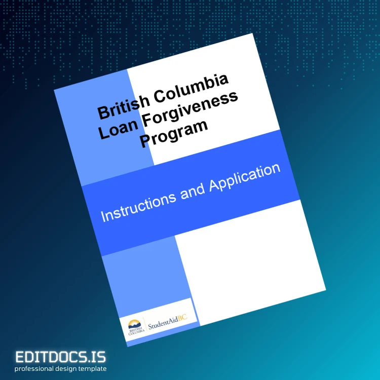 Editable British Columbia Student Aid BC Employment Verification Letter Template (Word&PDF) Page Preview - EditDocs