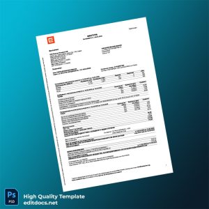 Bulgaria CEZ Electro Bulgaria AD Editable Utility Bill Template in Word and PDF formats