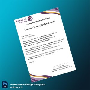 Editable Clacton-On-Sea Seafront Hotel Employment Verification Letter in Word and PDF formats Page Preview - EditDocs