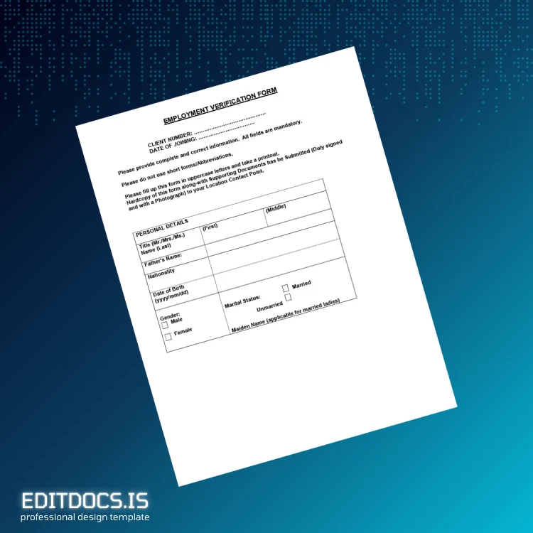 Editable Corrival Corporate Consultants Ltd Employment Verification Letter Template (Word&PDF) Page Preview - EditDocs