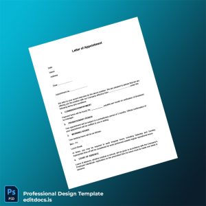 Editable Custom Letter of Appointment Employment Verification Letter Template (Word&PDF) Page Preview - EditDocs