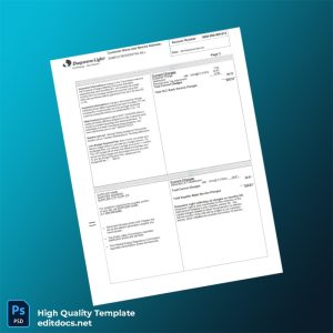 Duquesne Light Editable Utility Bill Template in Word and PDF formats