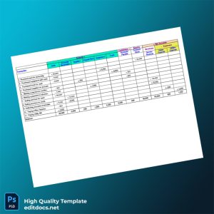 Editable Transaction Analysis Template in Word and PDF formats