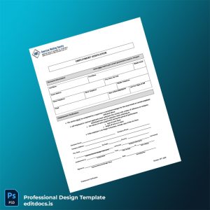 Editable Employment Verification Form App Employment Verification Letter Template (Word&PDF) Page Preview - EditDocs