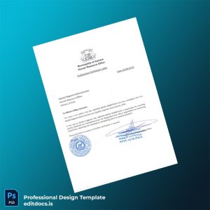 Editable Eritrea Maekel Regional Administration Employment Verification Letter Template (Word&PDF) Page Preview - EditDocs