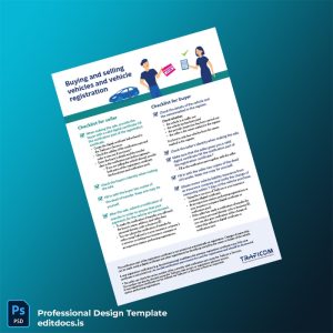 Editable Finland Traficom Vehicle Registration Certificate Template (Word&PDF) Page Preview - EditDocs