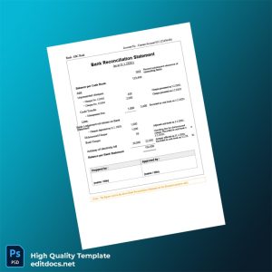 Hong Kong Bank Statement Template in Word and PDF formats