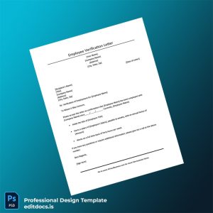 Editable Income Verification Letter Template (Word&PDF) Page Preview - EditDocs