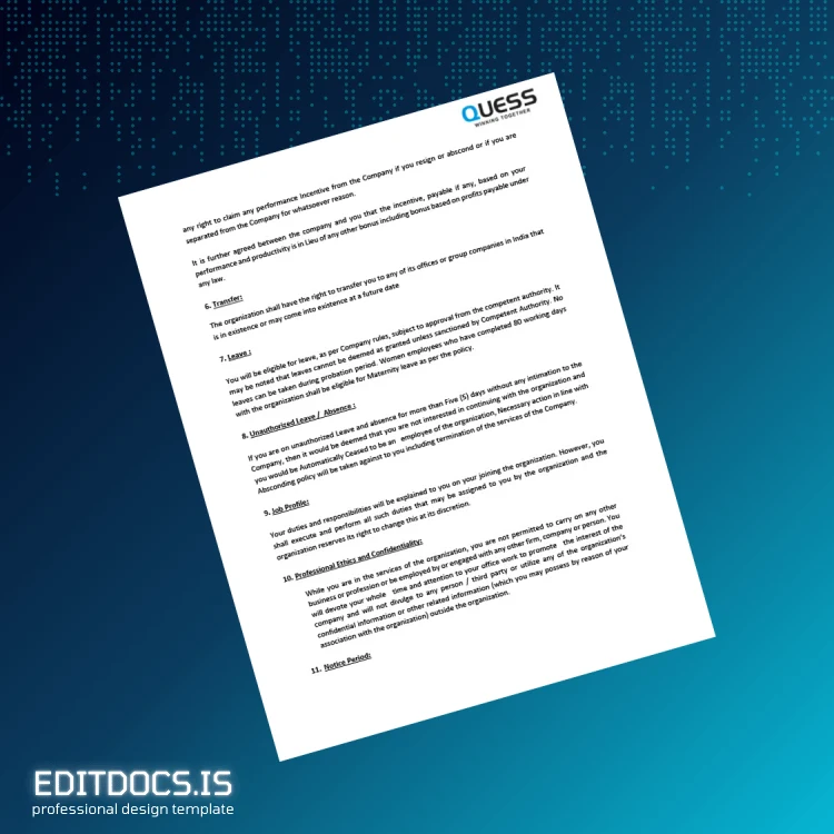 Editable India Harsh Jaiswal Salary Certificate Template in Word and PDF formats page 3 Page Preview - EditDocs