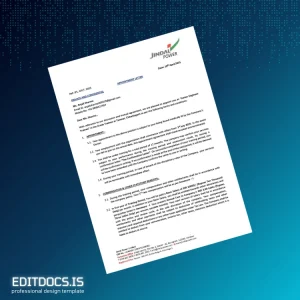 Editable India Jindal Power Ltd Employment Verification Letter Template (Word&PDF) Page Preview - EditDocs