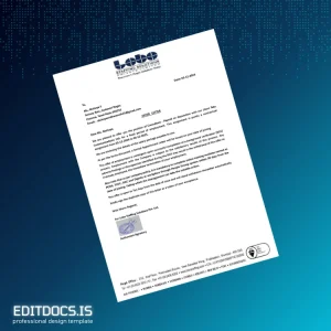 Editable India Lobo Staffing Solutions Pvt Ltd Employment Verification Letter Template (Word&PDF) Page Preview - EditDocs