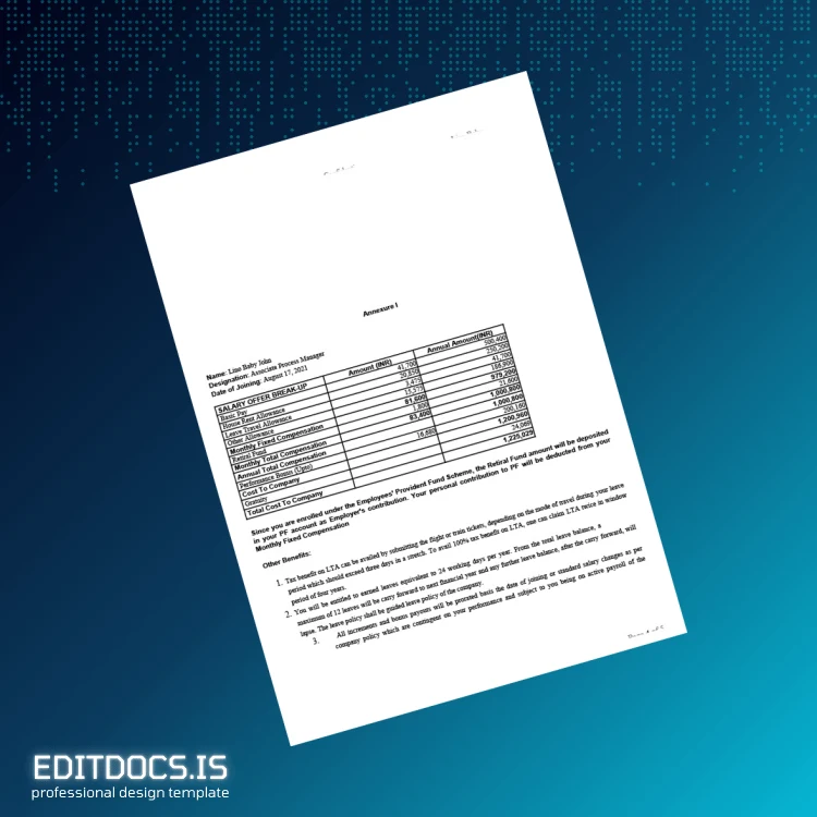 Editable India eClerx Services Ltd Employment Verification Letter Template in Word and PDF formats page 4 Page Preview - EditDocs