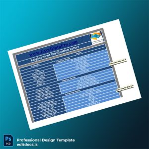 Editable India ABC PQR Ltd Employment Verification Letter Template (Word&PDF) Page Preview - EditDocs