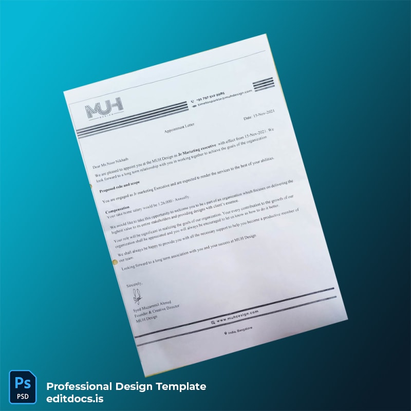 Editable India CONNEQT Business Solutions Limited Placement Letter Template in Word and PDF formats page 5 Page Preview - EditDocs