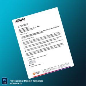 Editable India Calibehr Business Support Services Pvt Ltd Employment Verification Letter Template (Word&PDF) Page Preview - EditDocs