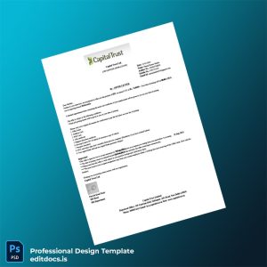 Editable India Capital Trust Employment Verification Letter Template (Word&PDF) Page Preview - EditDocs