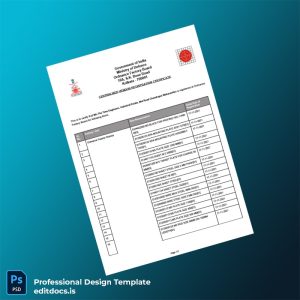 Editable India Centralised Vendor Registration Certificate Template (Word&PDF) Page Preview - EditDocs