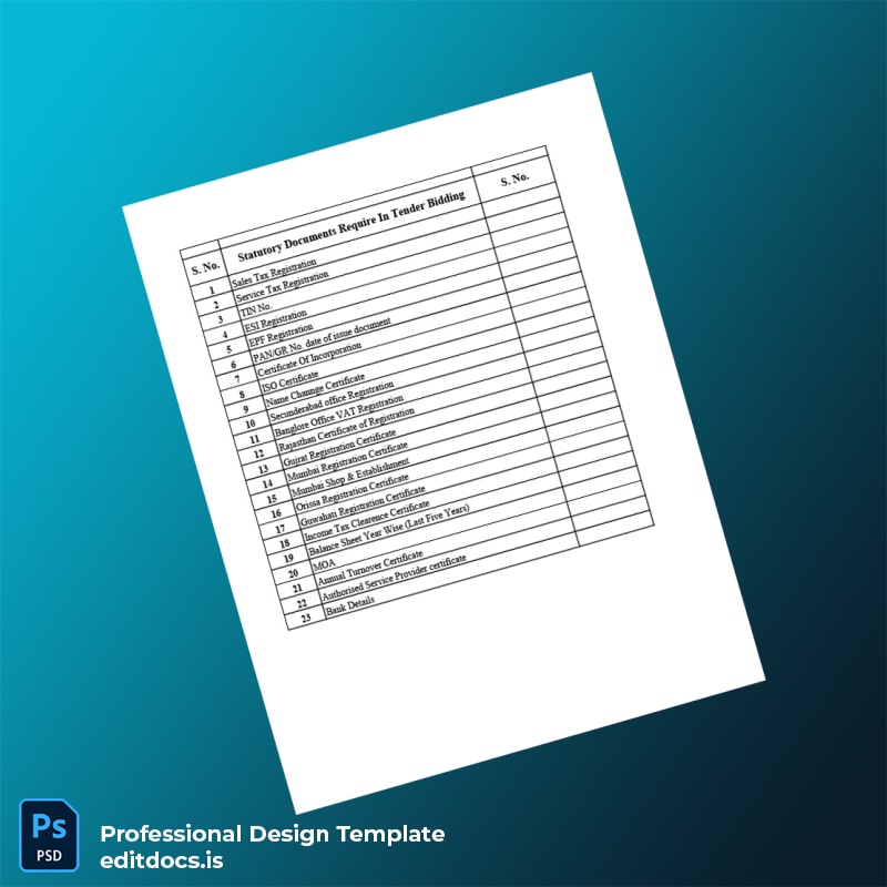 Editable India Certificate of Incorporation Template (Word&PDF) Page Preview - EditDocs