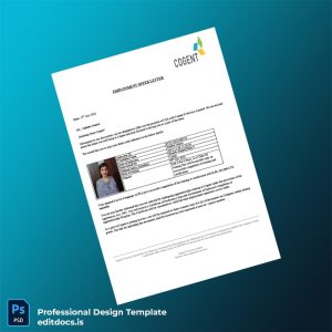 Editable India Cogent E Services Limited Employment Verification Letter Template (Word&PDF) Page Preview - EditDocs