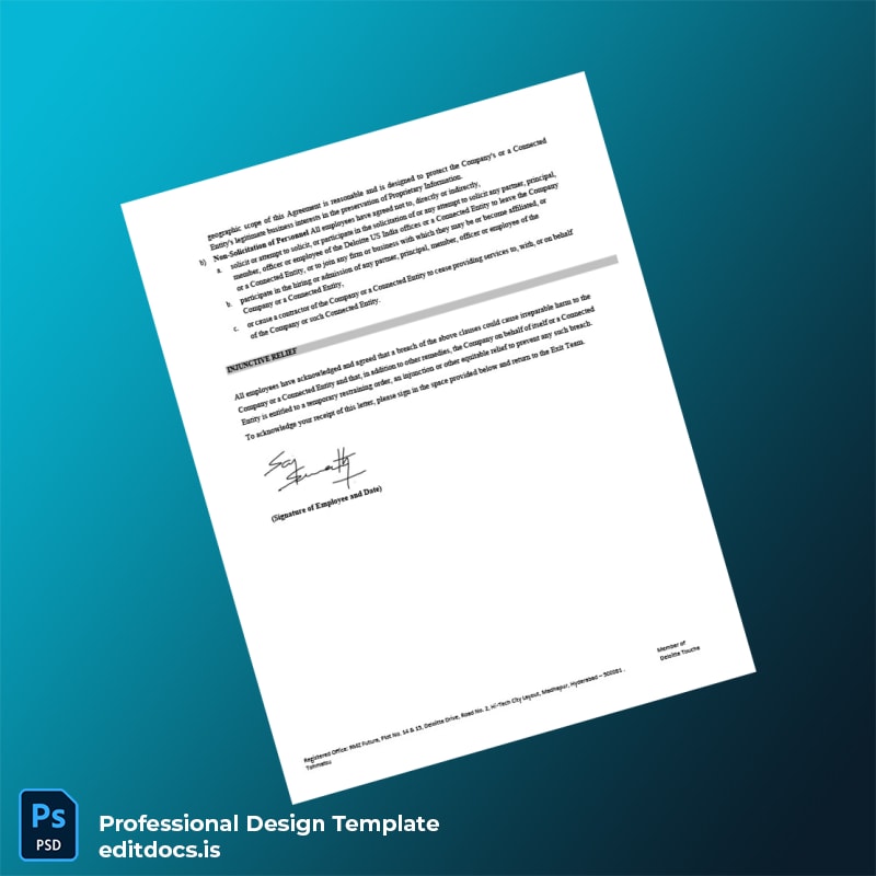 Editable India Deloitte Employment Verification Letter Template in Word and PDF formats page 3 Page Preview - EditDocs