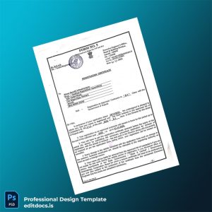 Editable India Executive Engineer Registration Certificate Template (Word&PDF) Page Preview - EditDocs