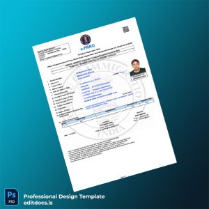 Editable India Foreigners Registration Office Student Visa Registration Certificate Template (Word&PDF) Page Preview - EditDocs