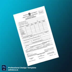 Editable India Gauhati University Application for Obtaining Certificate-Diploma Template (Word&PDF) Page Preview - EditDocs