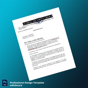 Editable India Global Security Group Employment Verification Letter Template (Word&PDF) Page Preview - EditDocs