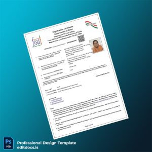 Editable India Government of Delhi Registration Certificate Template (Word&PDF) Page Preview - EditDocs