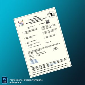 Editable India Government of India Registration Certificate Template (Word&PDF) Page Preview - EditDocs