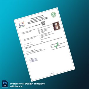 Editable India Government of Telangana Registration Certificate Template (Word&PDF) Page Preview - EditDocs