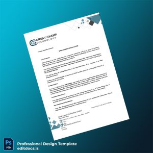 Editable India Great Champ Technology Ltd Employment Offer Letter Template (Word&PDF) Page Preview - EditDocs