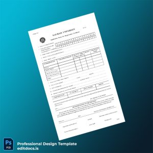 Editable India Guwahati University Registration Certificate Template (Word&PDF) Page Preview - EditDocs