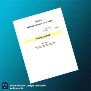 Editable India Infosys Limited Employment Verification Letter Template (Word&PDF) Page Preview - EditDocs