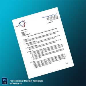 Editable India JNET Technologies Pvt Ltd Employment Verification Letter Template (Word&PDF) Page Preview - EditDocs